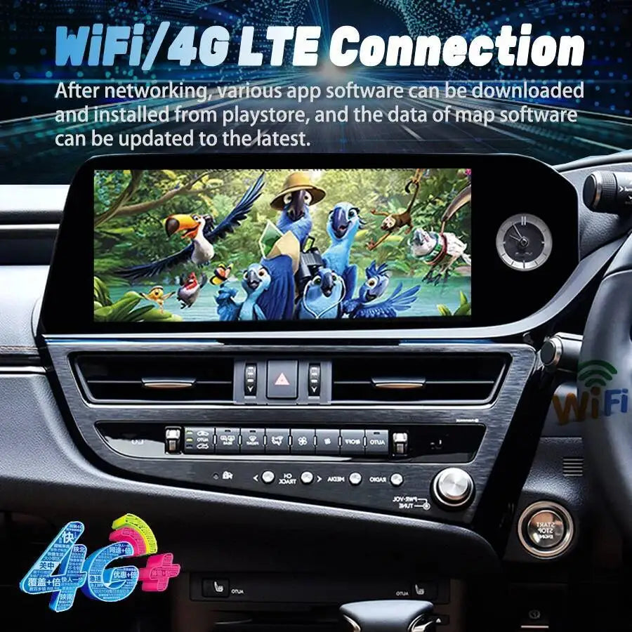 12.3'' Car Multimedia Video Player For Lexus ES ES300h ES350h ES300 ES330 ES350 2022 Andro