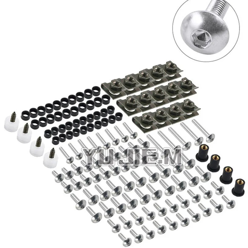 Complete Fairing Bolt Nut Screw Kit Fairing Bolt Screws For QJMOTOR QJ SRT 800 800X 800SX 800SRT - Automotive LED Light