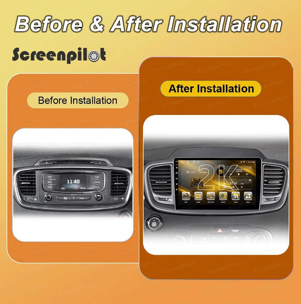 Android 16 For Kia Sorento 3 2015 2016 2017 2018 Carplay Auto Car Radio Multimedia Video P | AUTOKITSHOP
