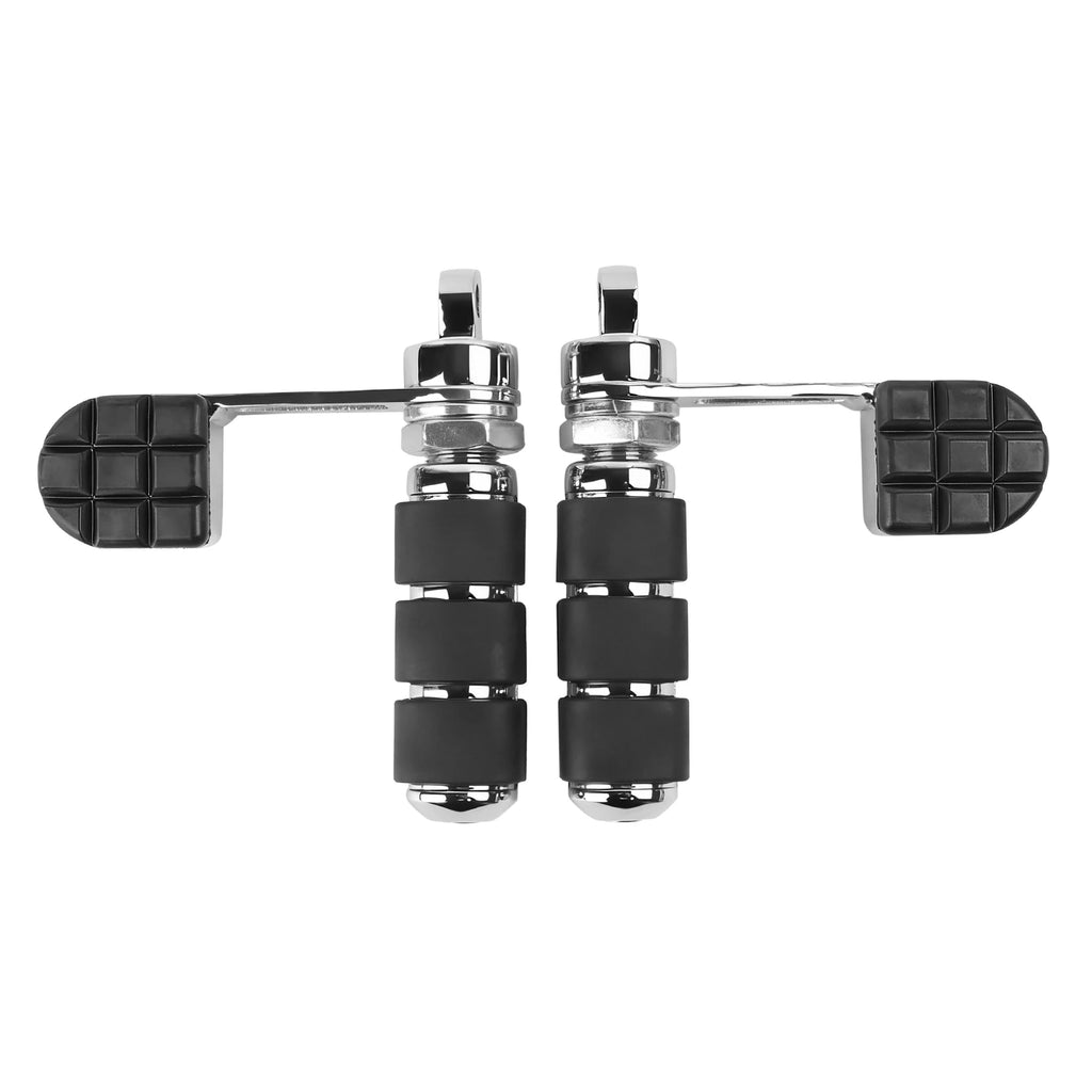 Chrome Motorcycle Stirrup Heel Foot Rest Pegs Fit For Harley Sportster XL883 XL1200 Softail Dyna - Automotive LED Light