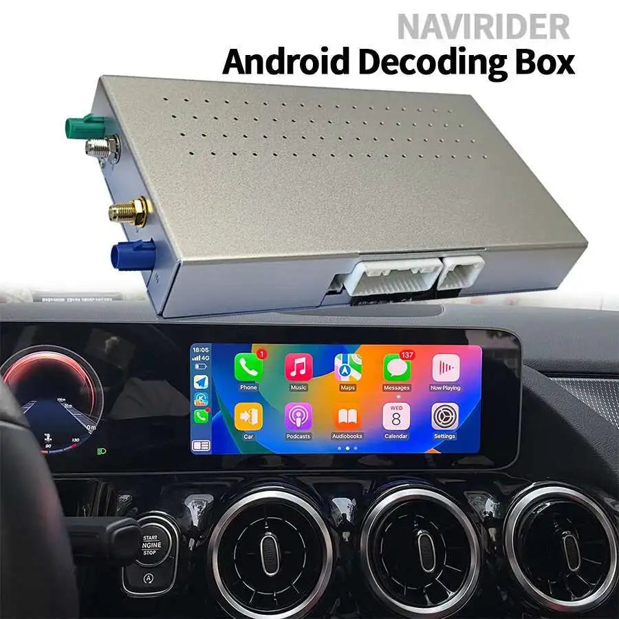 Upgrade NTG 6.0 Qualcomm 680 Android 13 Decoder Box Upgrade Wireless CarPlay For Mercedes