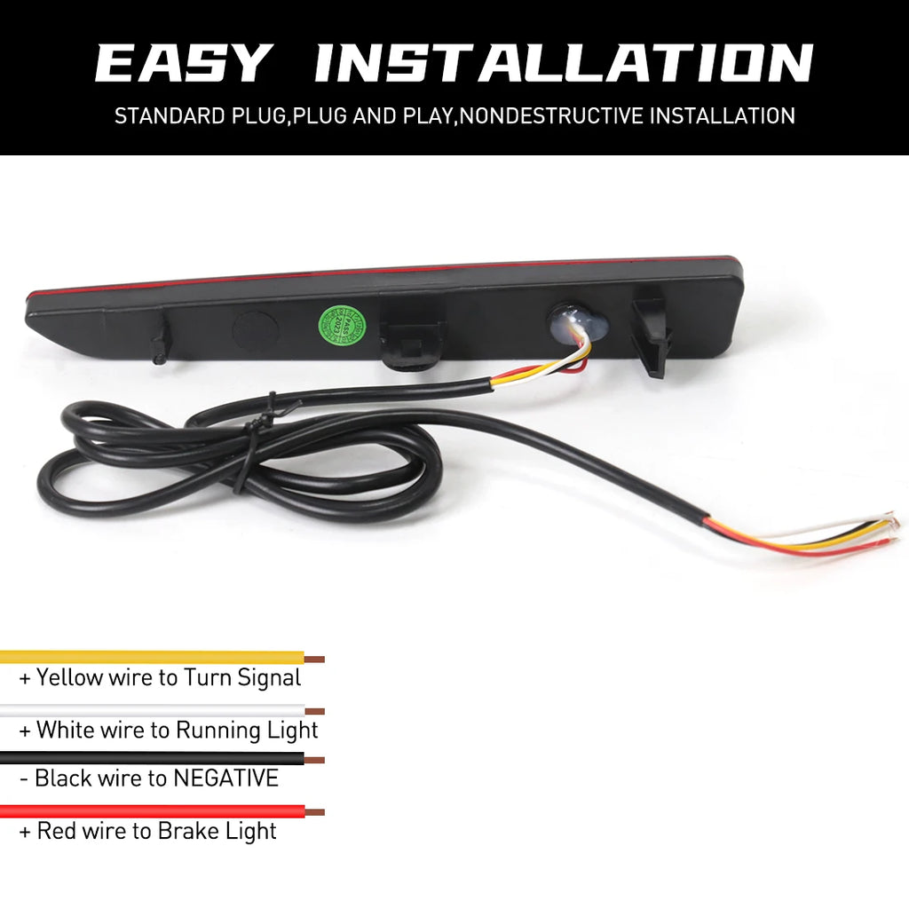 For Toyota Raize 2019 2020 2021 2022 LED Rear Bumper Reflector Light Auto Brake Warning La | AUTOKITSHOP
