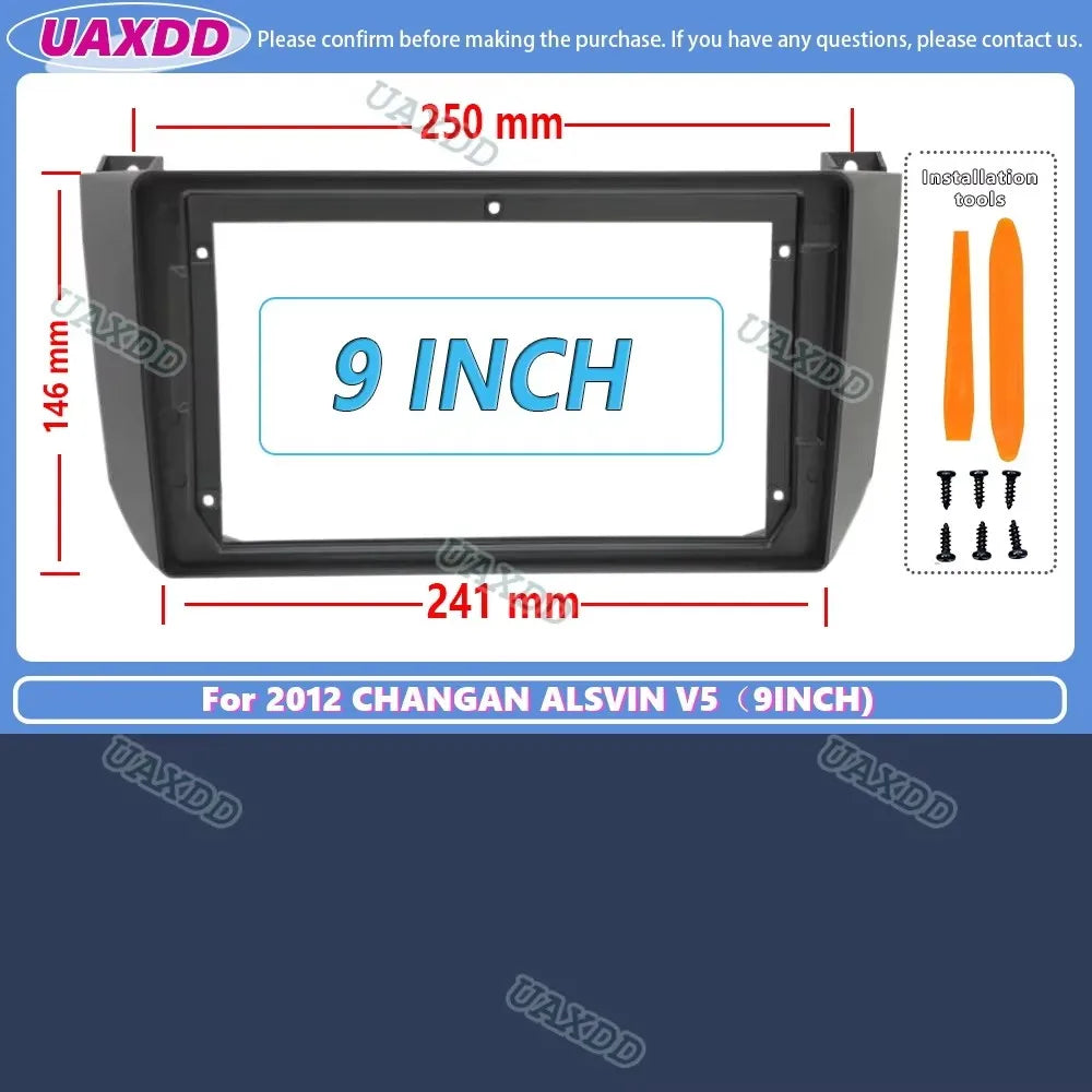 For CHANGAN ALSVIN V5 2012 Car Radio Fascia Frame Stereo CD GPS DVD Player Install Panel S