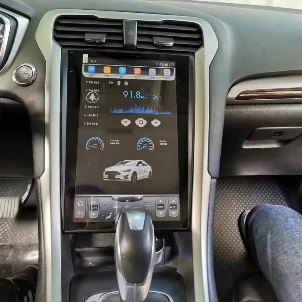Android 15 For Ford Mondeo 2013-2021 Car Radio GPS Player Vertical Screen Multimedia Navig