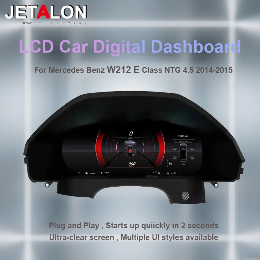 Digital Dashboard For Mercedes Benz E Class W212 2010-2015 NTG4.0 NTG4.5 Dashboard Instrum