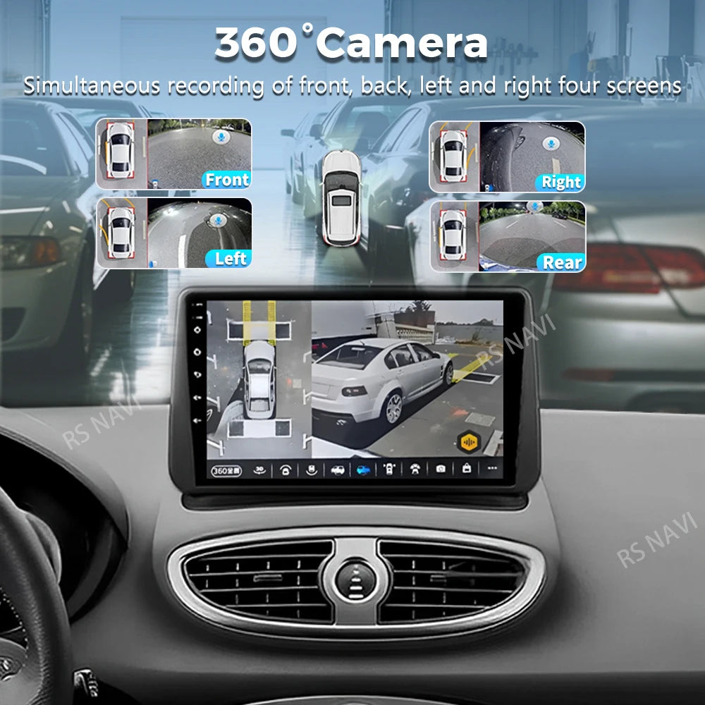 Android 16 For Renault Clio 3 2005-2014 2K QLED Android Car Radio Multimedia Video Player