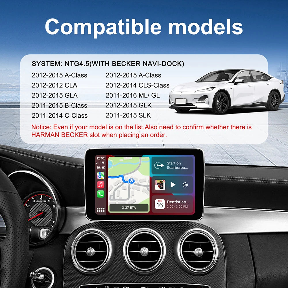 Rhythm Wireless Carplay Suitable for Mercedes Benz A B C E CLA GLA GLK ML Sprinter NTG4.5  | AUTOKITSHOP