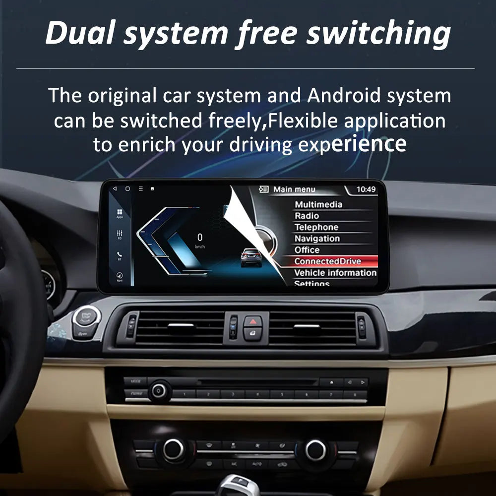 12.3 inch Android 14 for BMW X1 F48 F49 2016 - 2019 NBT EVO System Navigation GPS Car Radi