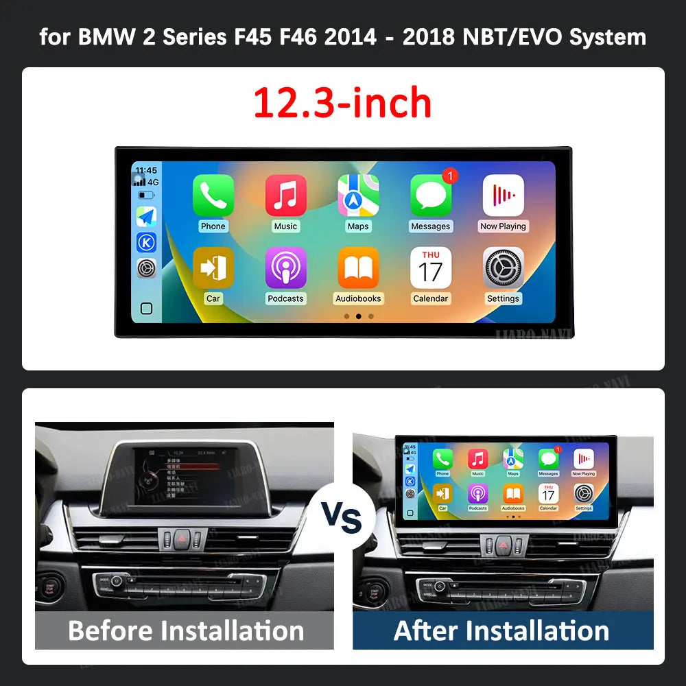 Android 16 Car Radio Multimedia Player for BMW 2 Series F45 F46 2014 2015 - 2018 NBT EVO S