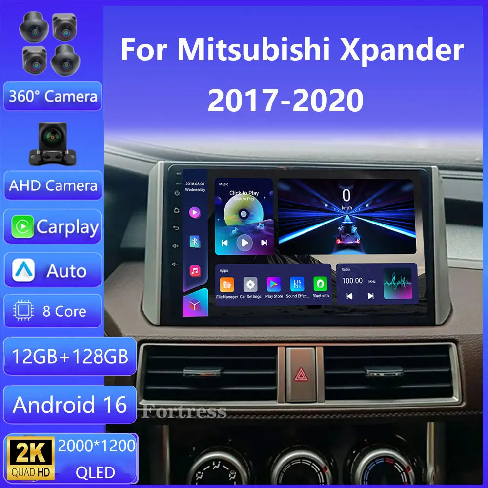 Android 16 Wireless Bluetooth Carplay Stereo Head Unit Screen Car Radio Multimedia Navigat