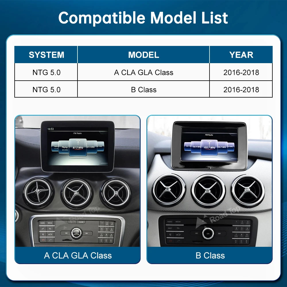 Linux Carplay Screen Car Multimedia Player Display For Mercedes-Benz GLA CLA A B G Class W | AUTOKITSHOP