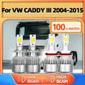 H1 H7 LED Car Light 40000LM Truck Headlight Bulbs Turbo Auto Lamps 6000K 12V For VW CADDY