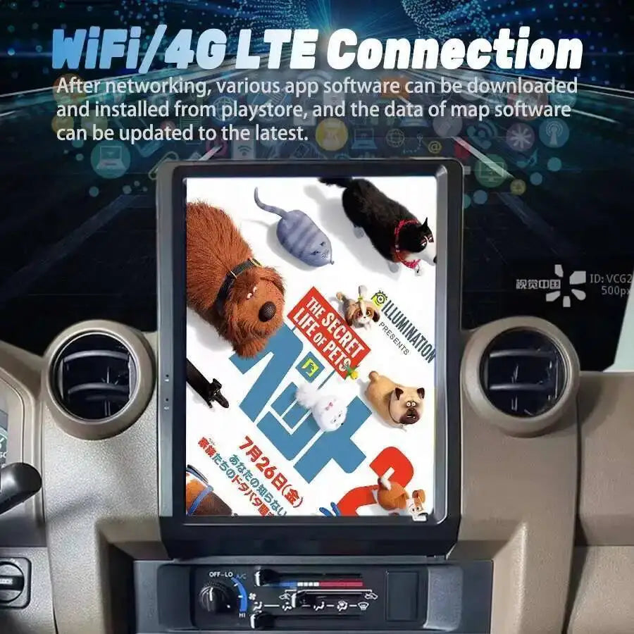 12.1inch GPS Navigation For Toyota Land Cruiser LC70 LC75 LC76 2007-2021 Android Screen CA | AUTOKITSHOP