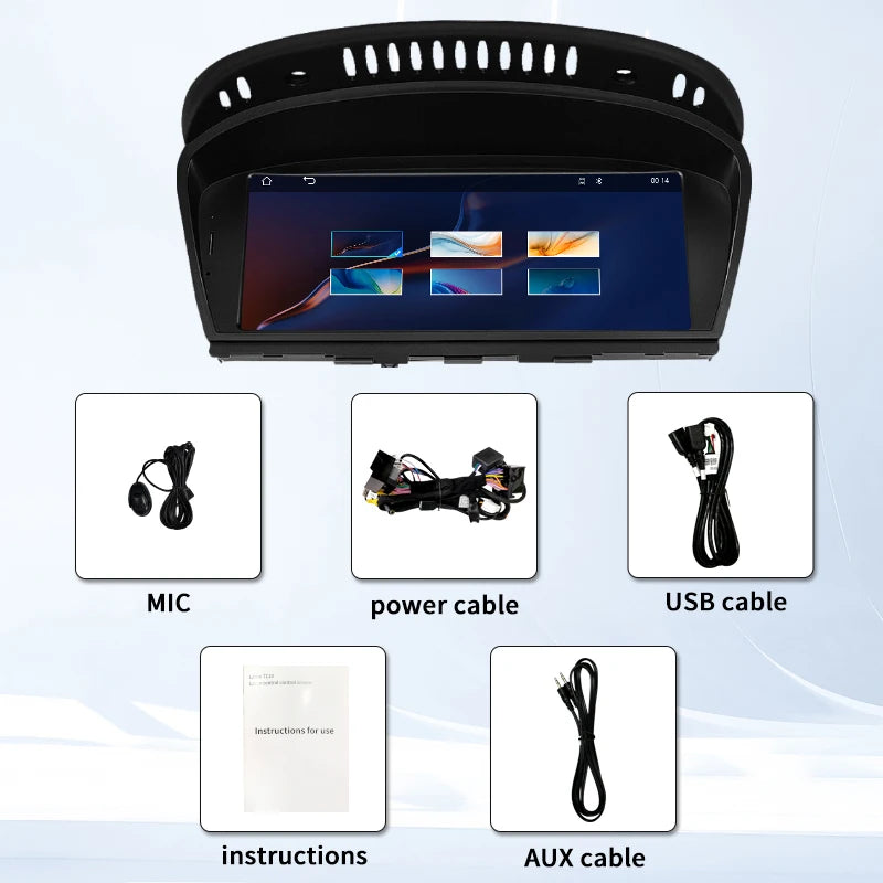 Factory Price Wireless Carplay Android Auto 8.8" Screen For BMW 3/5 Series E60 E61 E90 E91