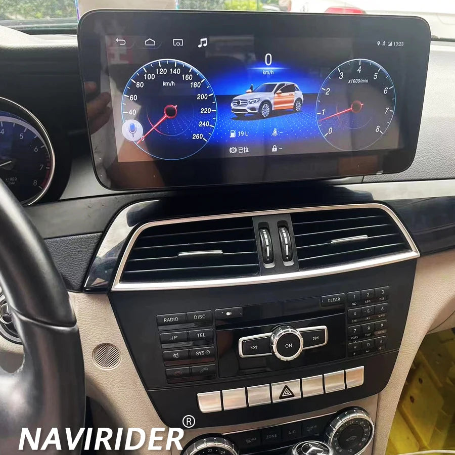 Multimedia Video Player HU Stereo For Mercedes Benz C Class W204 2011-2014 CarPlay GPS Nav
