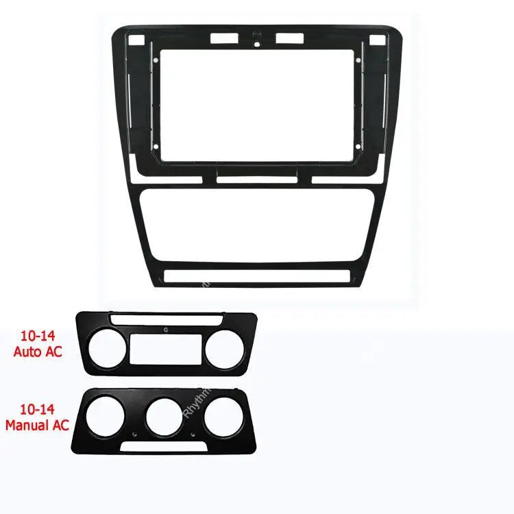 10.1inch Car Fascia For SKODA OCTAVIA 2007-2014 Car Radio Frame 2din In-dash Mount Install | AUTOKITSHOP