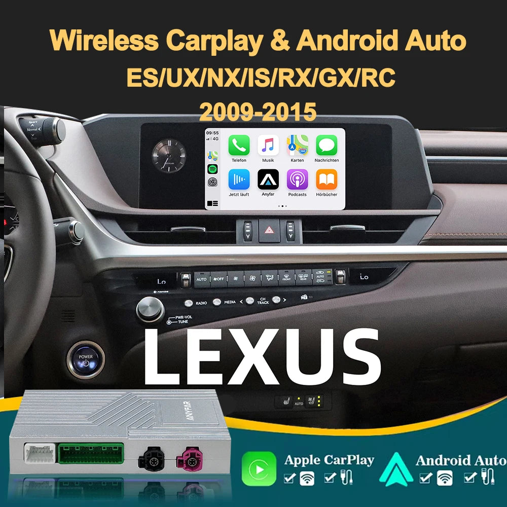 Wireless CarPlay Android Auto Interface for Lexus ES/UX/NX/IS/RX/GX/RC AirPlay Mirror Link