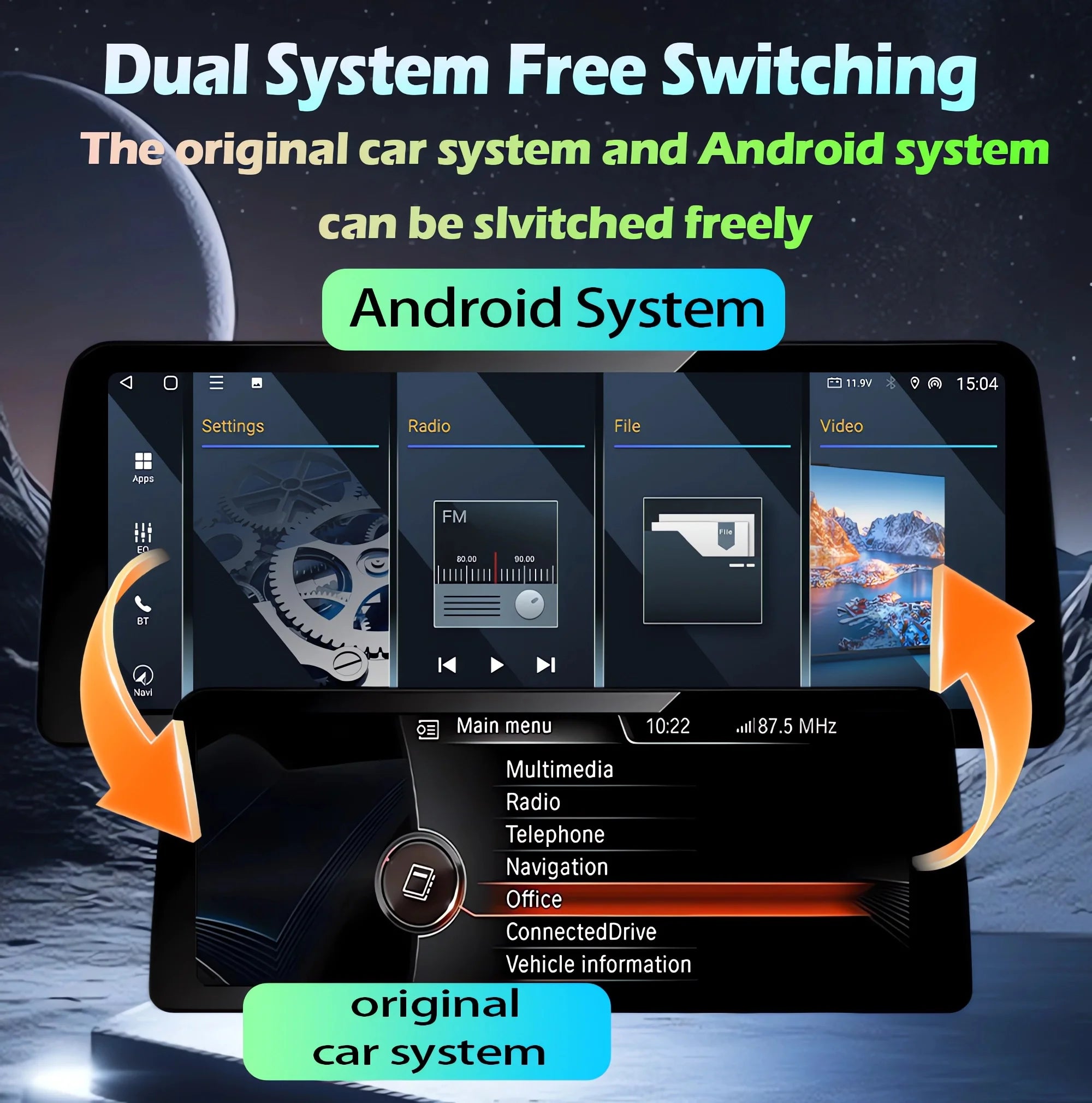 Android Auto Carplay For BMW 1 Series F20 F21 F22 F23 2016-2023 Car Radio Multimedia Video