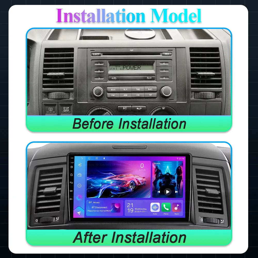 Android 16 For Volkswagen Multivan T5 2003 2004 -2015 Car Radio Navigation Multimedia Play | AUTOKITSHOP