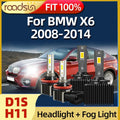 D1S LED Headlights 1:1 Xenon HID 30000Lm Auto Bulbs 110W Car Lamp H11 For BMW X6 2008 2009