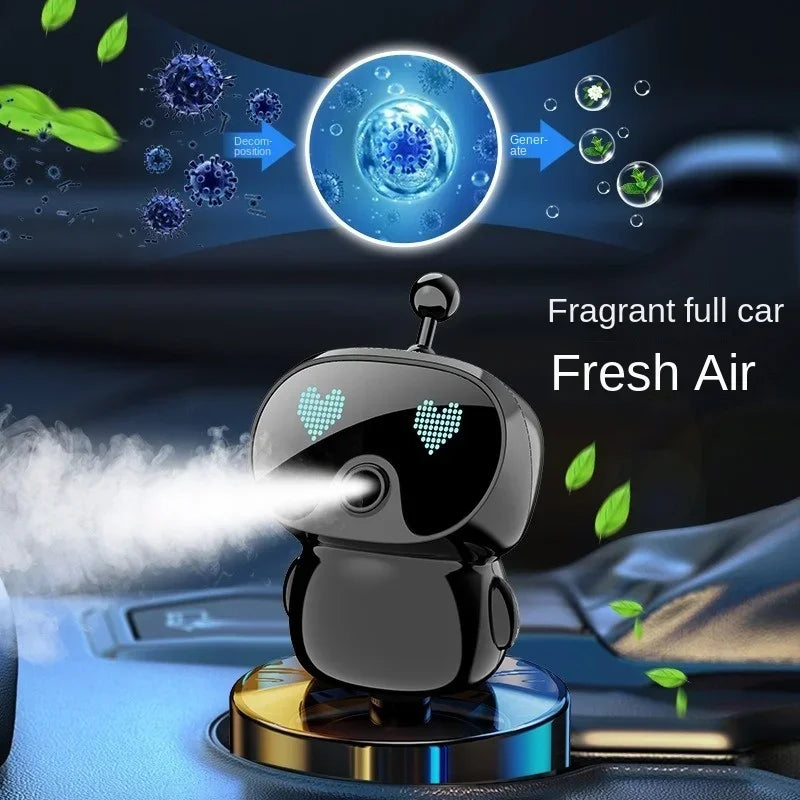 Car Fragrance Robot Intelligent Aromatherapy Machine Car Perfume Seat High-end Air Purification  - Automotive LED Light