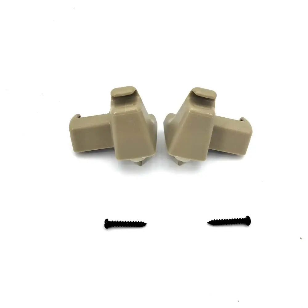 2x Beige Sun Visor Retainer Clip Clips For Land Rover Range Rover L322 2003-2012