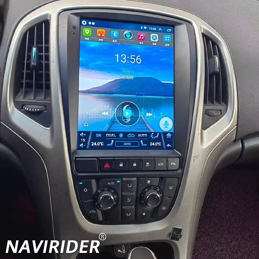9.7inch Navi Carplay Vertical Screen Android 15 Radio For Buick Excelle For Opel Astra J 2