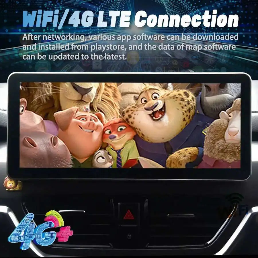 12.3inch Qled Screen Car Android For Kia Seltos KX3 2020-2021 Carplay Radio 2din Video Pla