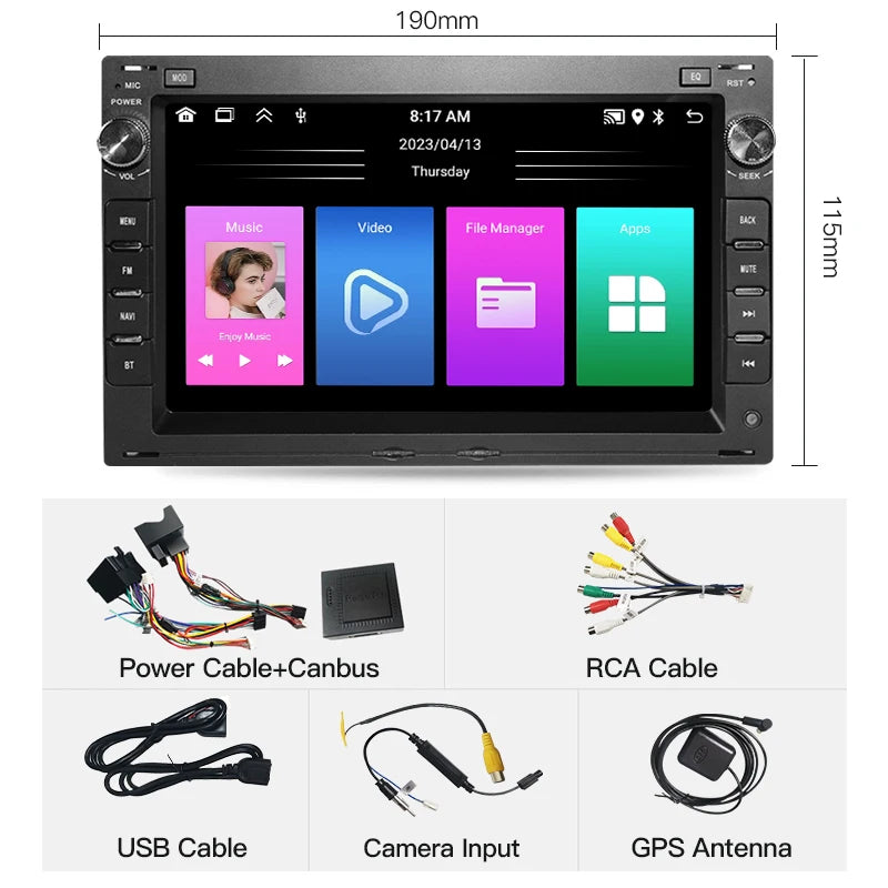 SZLELV 8Core 2Din Carplay Android 15 For VW Passat B5 MK4 MK5 Golf Polo Bora Jetta T5 Navi