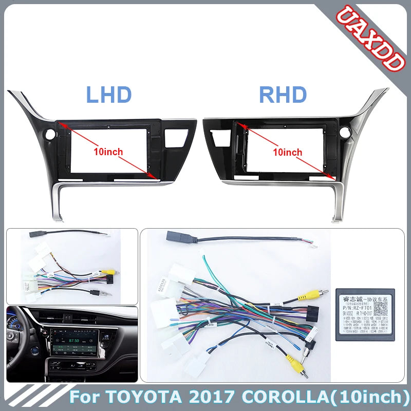 For TOYOTA 201 COROLLA Left RIGHT TWN/ASAN 10.1INCH Car Radio Android DVD Screen Video CD