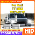 20000LM HID Xenon Headlight 35W Plug And Play LED Lamps 6000K Xenon Light Bulbs For Audi T