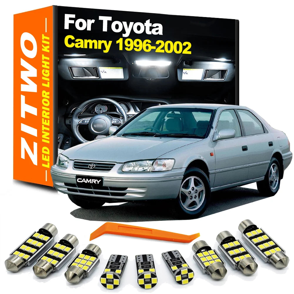 ZITWO 13Pcs LED Interior Reading Light License Plate Bulb Kit Canbus For Toyota Camry XV20 1996 1997 1998 1999 2000 2001 2002