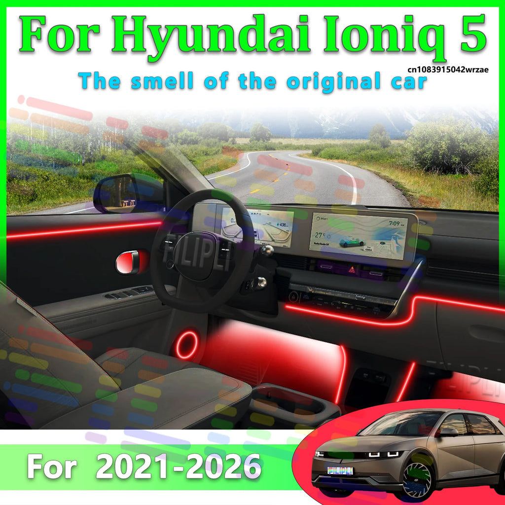 64 RGB - Neon Strip - for Hyundai - App Control - Car Interior Lighting | AUTOKITSHOP