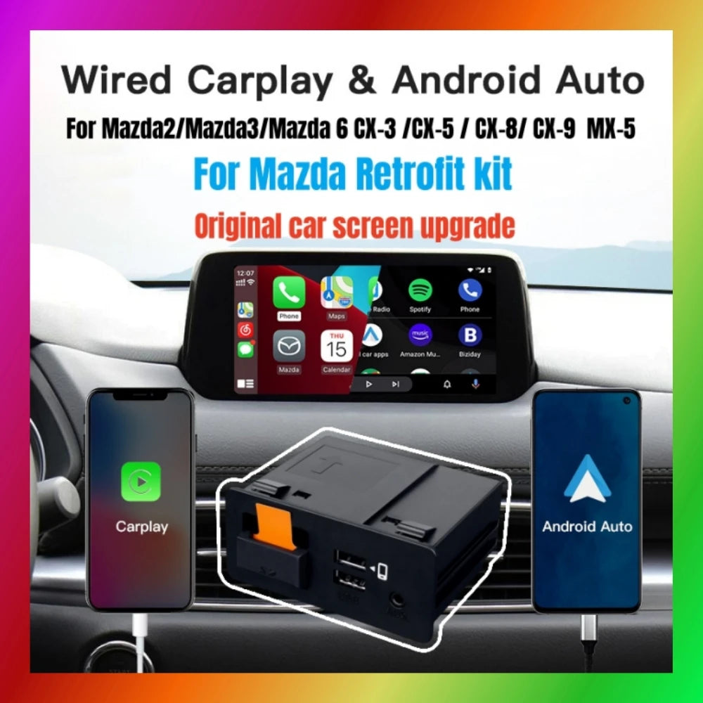 Upgrade CarPlay Android Auto USB Adapter Hub OEM for Retrofit Mazda 2 3 6 CX30 CX5 CX8 CX9 | AUTOKITSHOP
