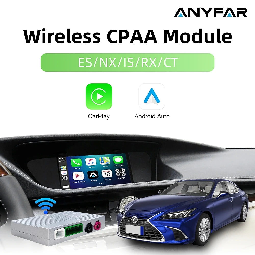 ANYFAR Wireless CarPlay Android Auto Interface Adapter For LEXUS ES NX200 NX ES300 ES IS25 | AUTOKITSHOP