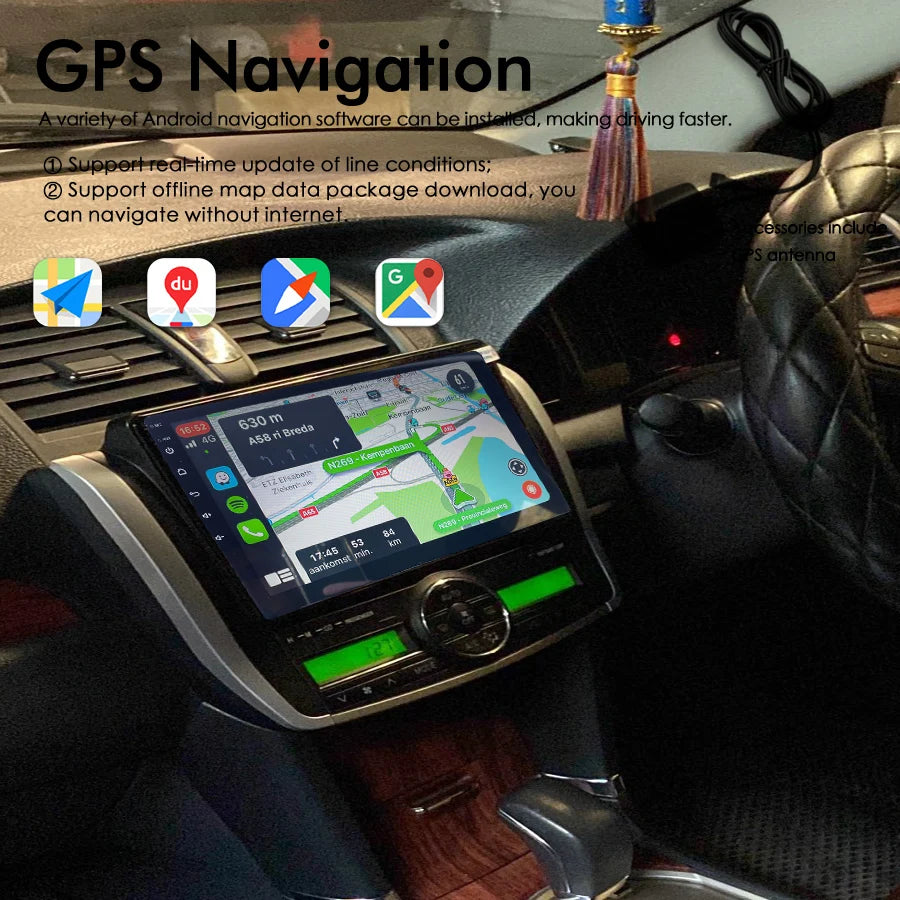 AI Voice Android 14 big screen Car Video Player Radio Upgrade For Toyota Allion T260 2007-
