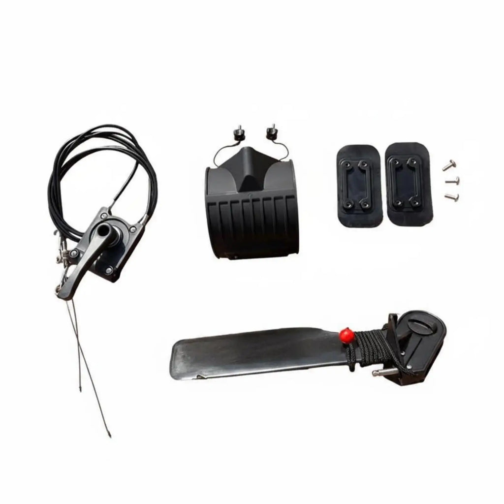 Fishing Kayak Rudder Kit Easy to Install Kayak Steering Steering System Stern Rudder Set Water T - Automotive LED Light