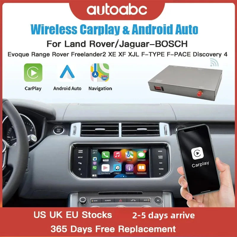 AUTOABC Wireless Carplay Android Auto for Land Rover Jaguar Bosch Discovery 4 Aurora Freel | AUTOKITSHOP