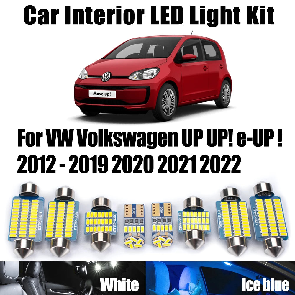 7-Piece LED Interior Light Kit for VW 2012-2019 - Canbus Error-Free Interior Bulbs