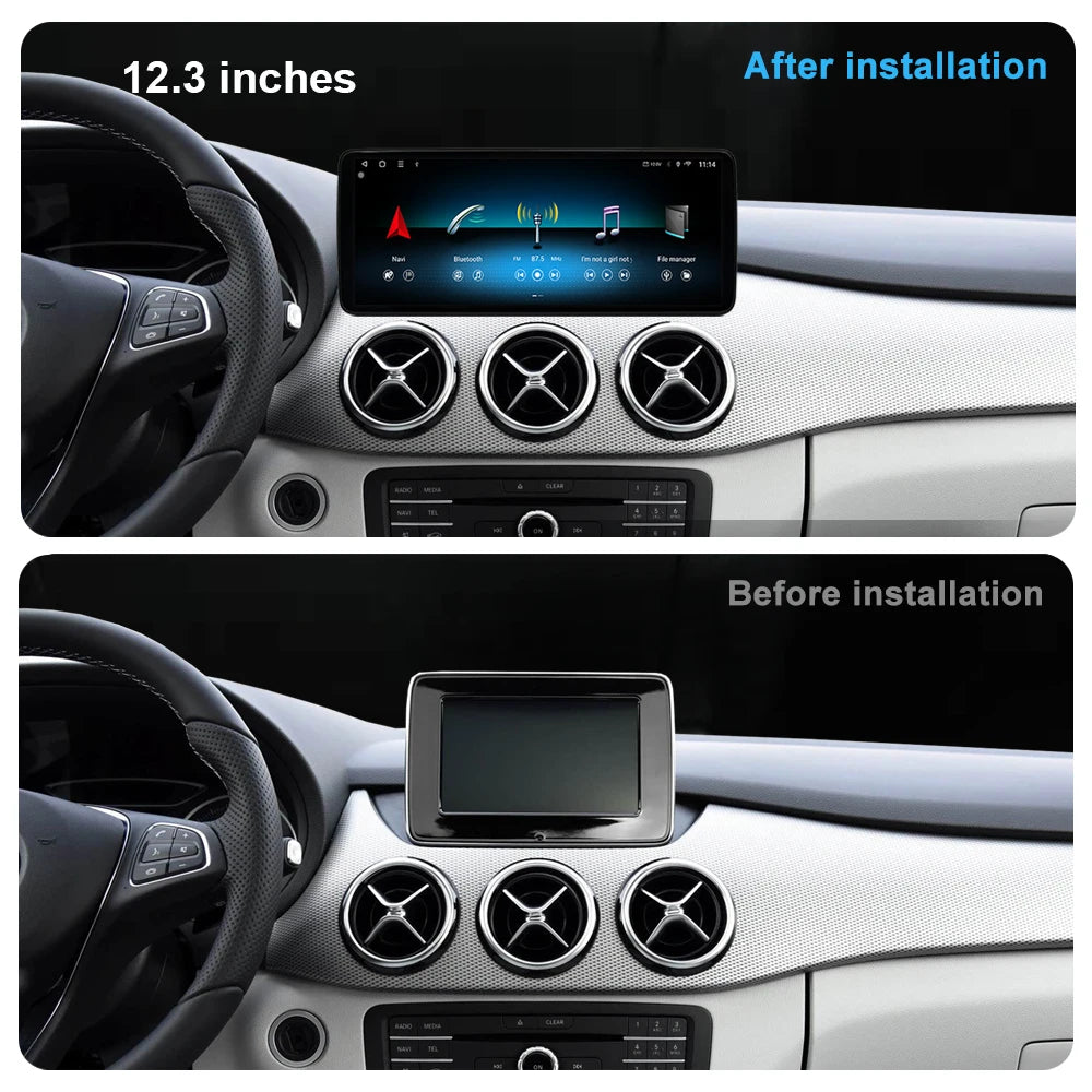 for Mercedes Benz B-Class W246 W245 2011 - 2019 Android 14 Wireless Carplay Car Radio Vide