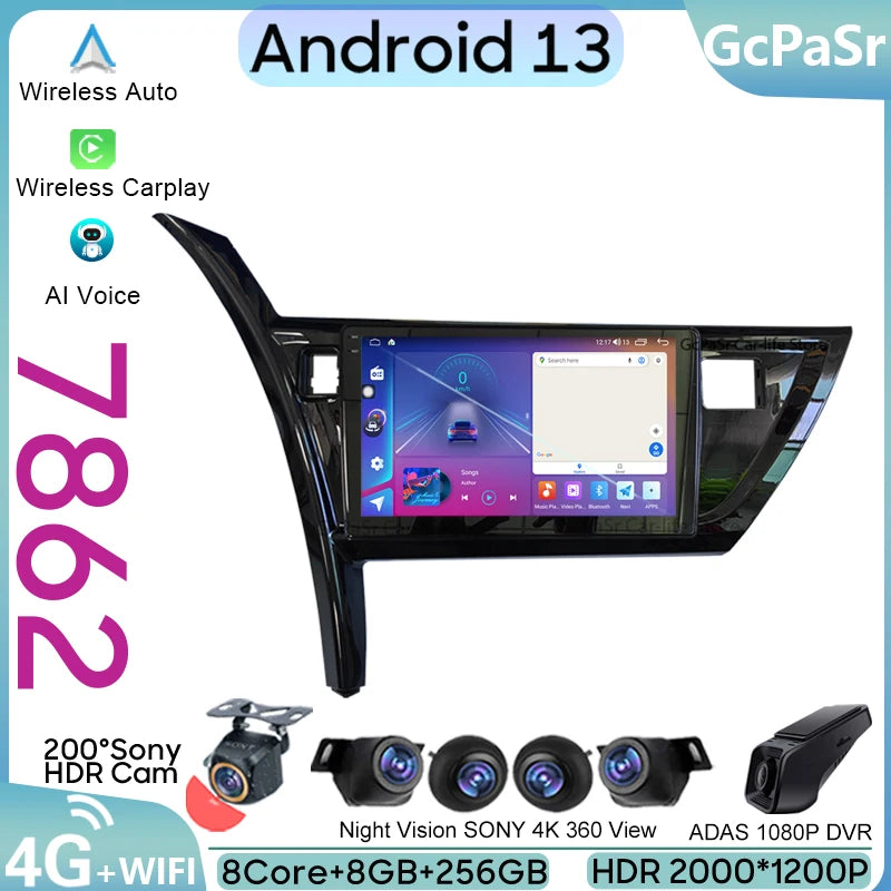 Car Android For TOYOTA ARUIS 2013 - 2016 Auto Radio Stereo Head Unit Multimedia Player GPS