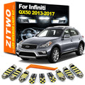 ZITWO 17Pcs Complete LED Bulb Interior Reading Map Door Light Kit For Infiniti QX50 2013 2014 20 - Canbus LED Car Light