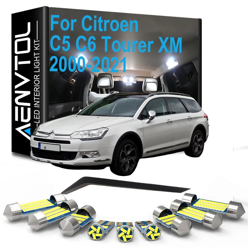LED Interior Light Kit for C6 C5 2000-2017 - Canbus Error-Free Interior Bulbs
