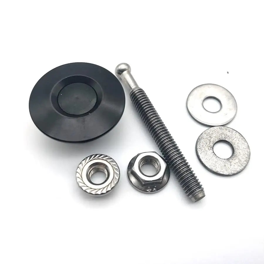 4x Car Push Button Quick Release Hood Bonnet Pin Lock Clip Bumper Latch Kit 30mm