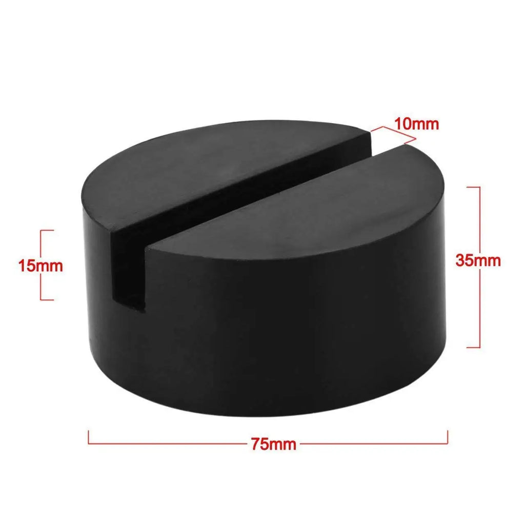 Rubber Slotted Floor Jack Pad Adapter For Pinch-Point Weld Lift Accessories