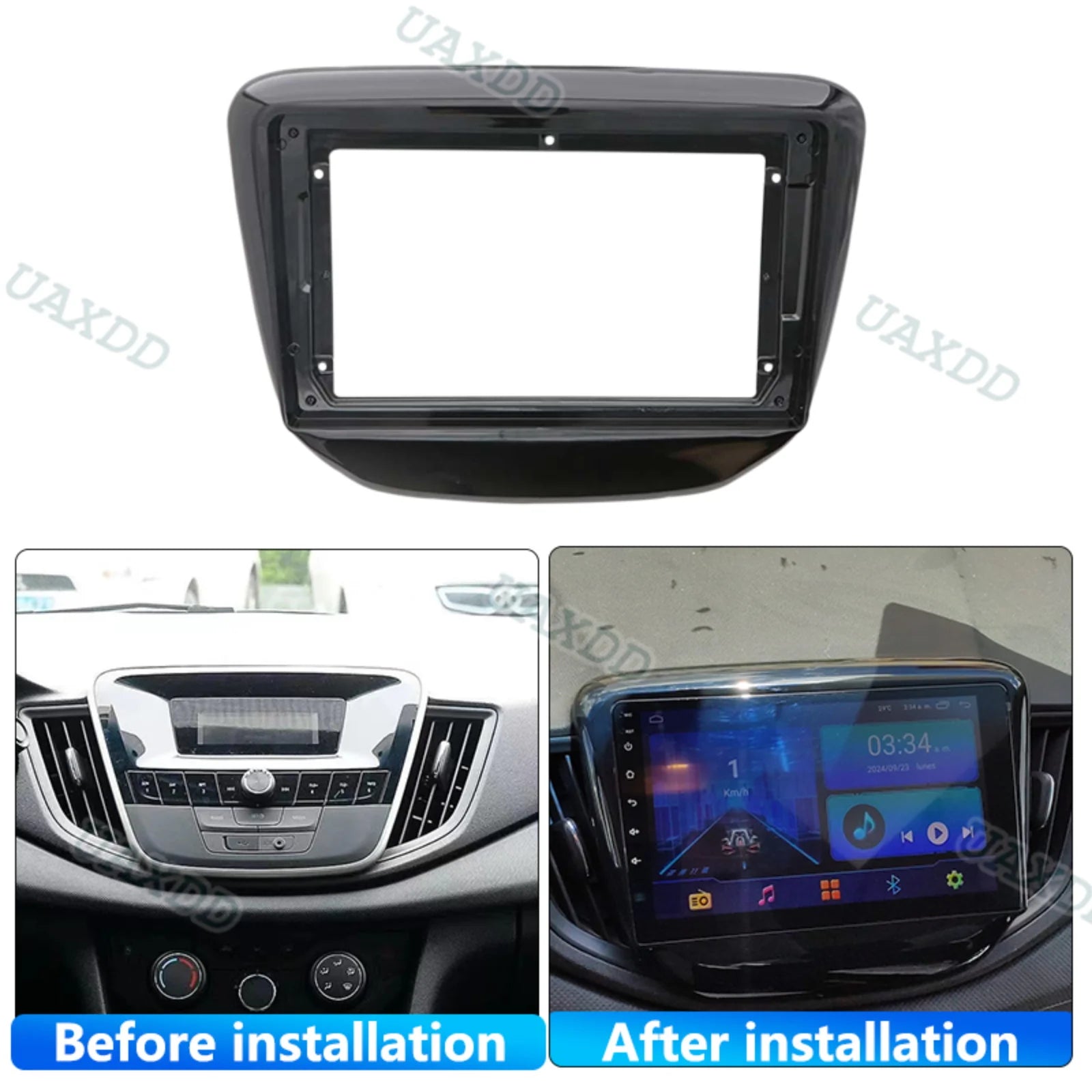 For 2016 CHEVROLET Cavalier 9INCH Car stereo radio Android frame panel fascia cable harnes