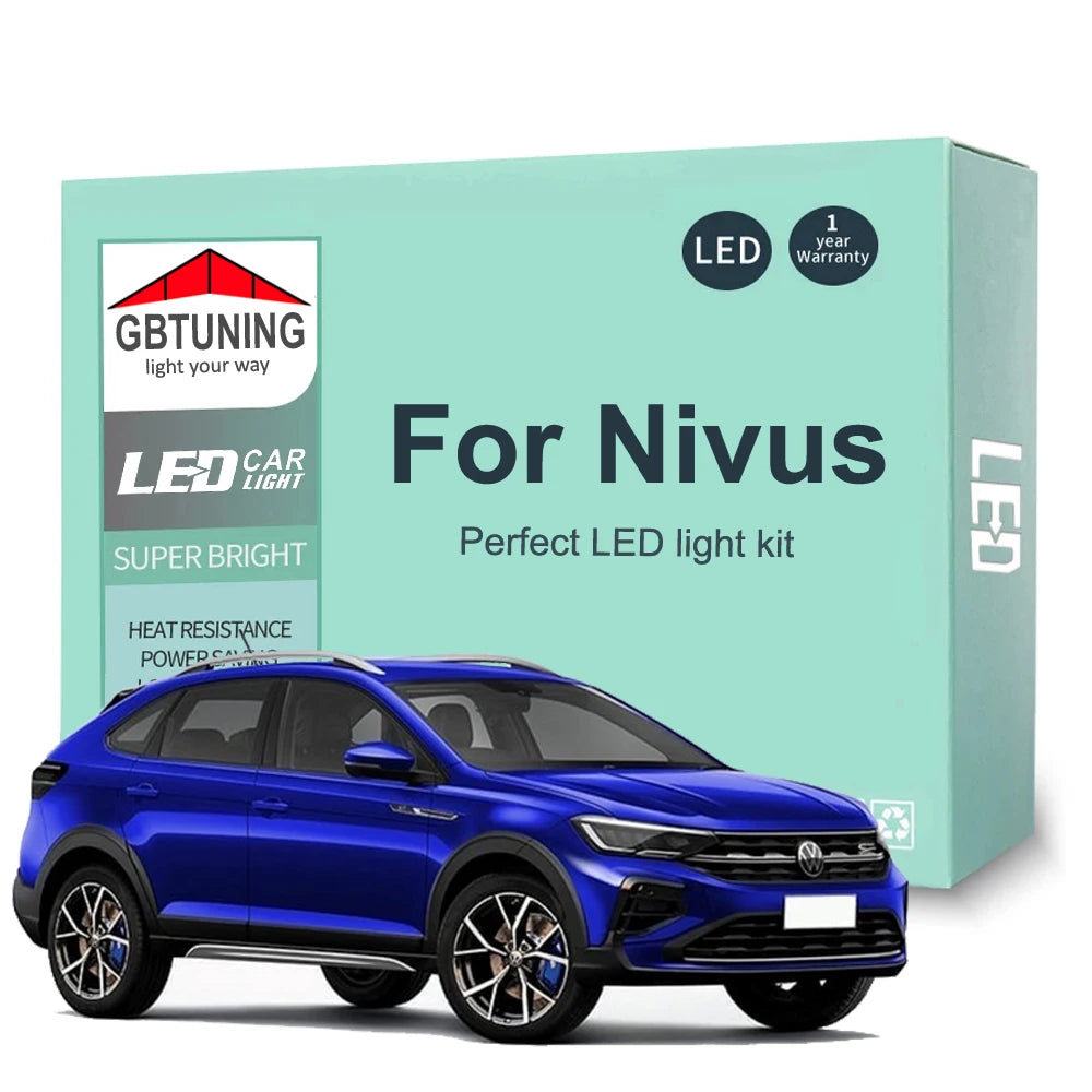10-Piece LED Interior Light Kit for Volkswagen VW Nivus - Canbus Error-Free Bulbs | AUTOKITSHOP
