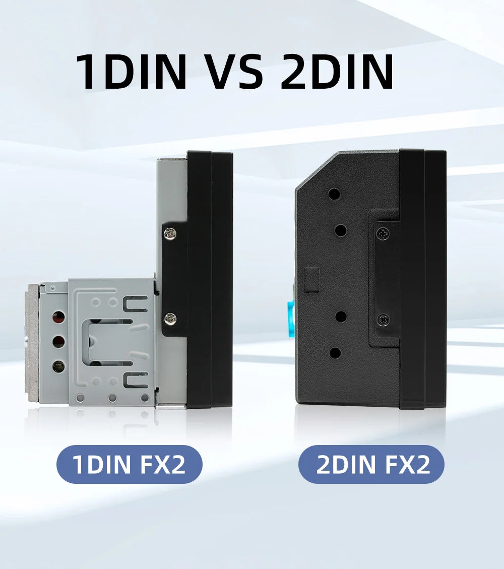 BQCC 7 Inch 1Din 2Din Car Radio Carplay Android Auto Multimedia Player HD Touch  Screen FM AUX BT MirrorLink Universal Car Audio