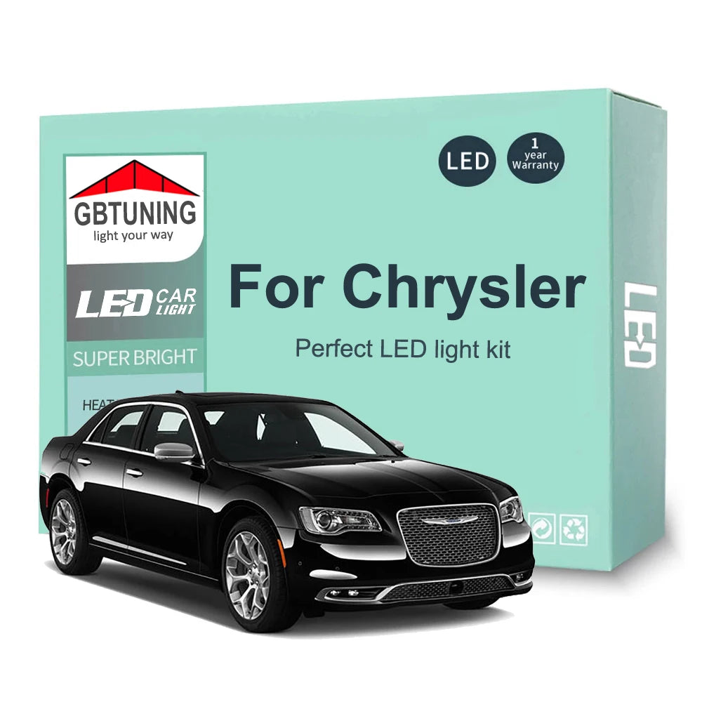 LED Interior Light Kit for Chrysler 300 300C 300M 200 Grand Voyager Town Country PT Cruiser Sebring Crossfire Pacific...