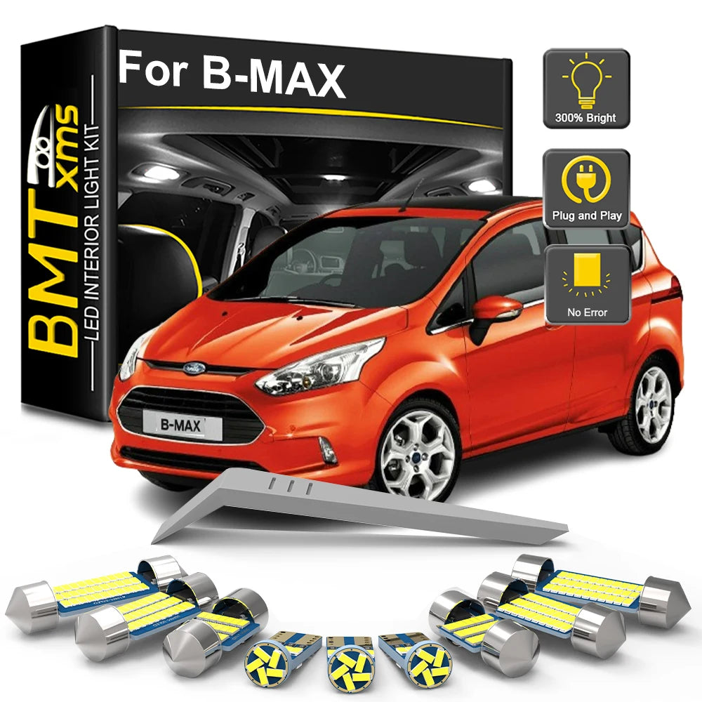 11-Piece LED Interior Light Kit for Ford B-MAX B MAX BMAX - Canbus Error-Free Bulbs | AUTOKITSHOP